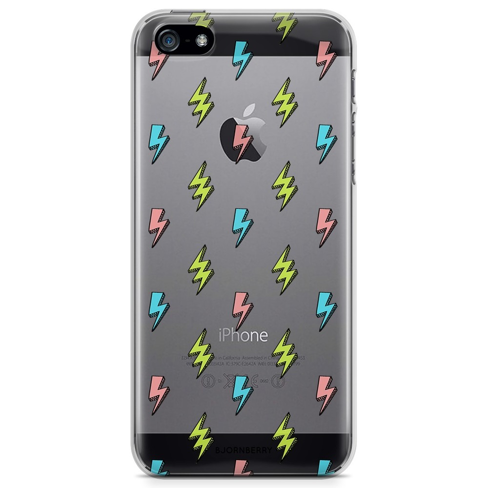 iPhone 5/5S/SE (2016) TPU Case - Lightning Bolts