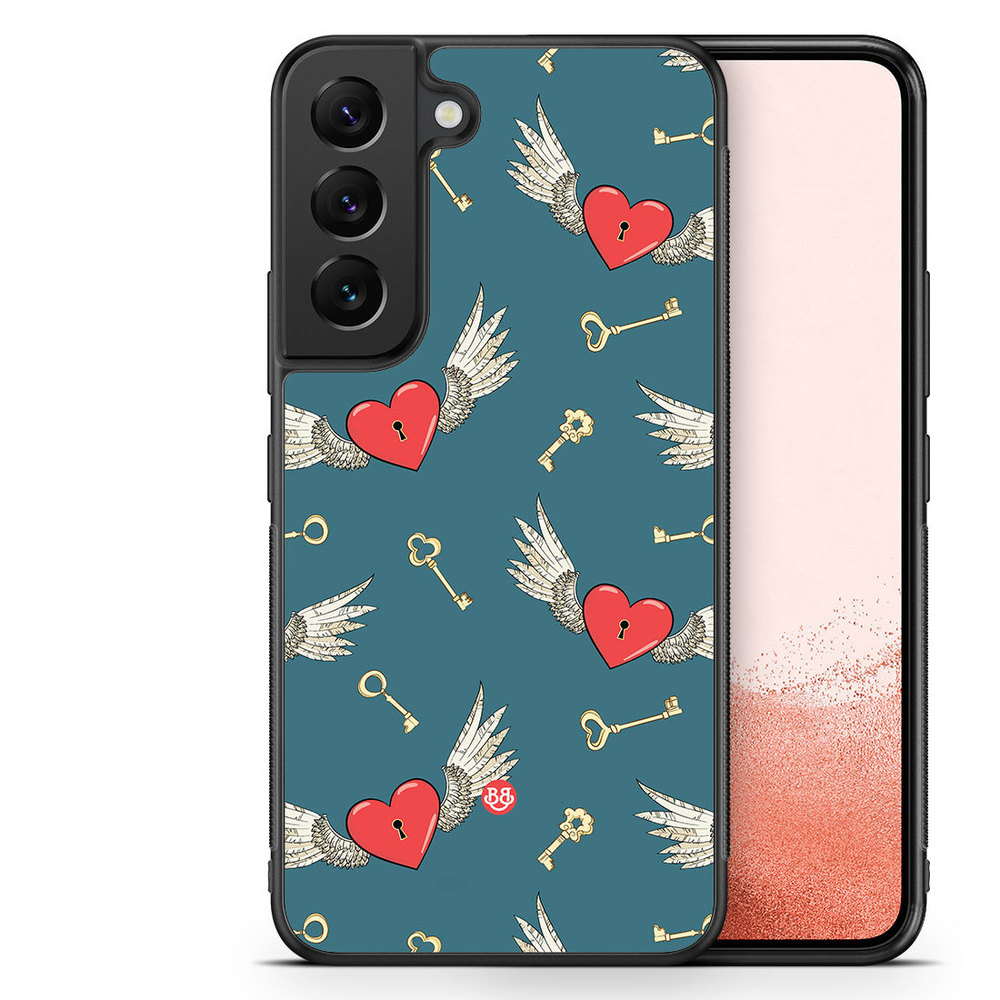 Samsung Galaxy S22 Plus 5G Case - Hearts and Wings