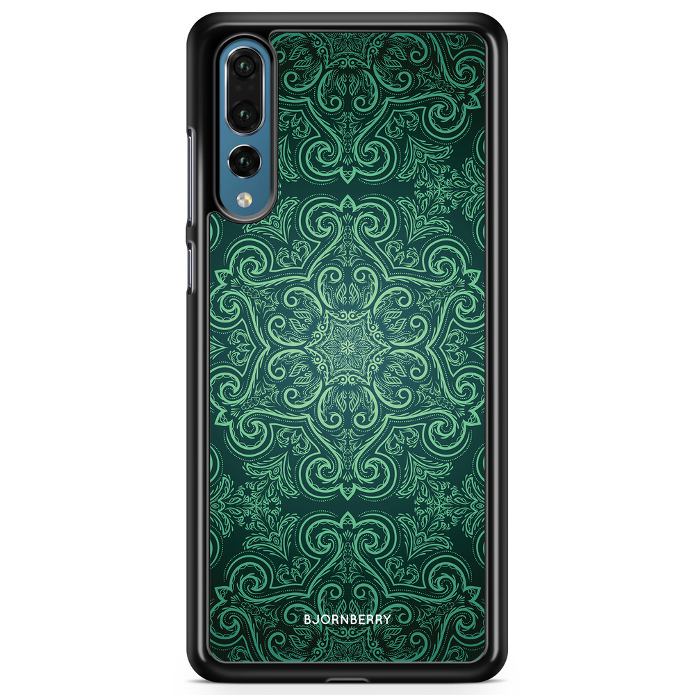 Huawei P20 Pro Case - Green Retro Pattern