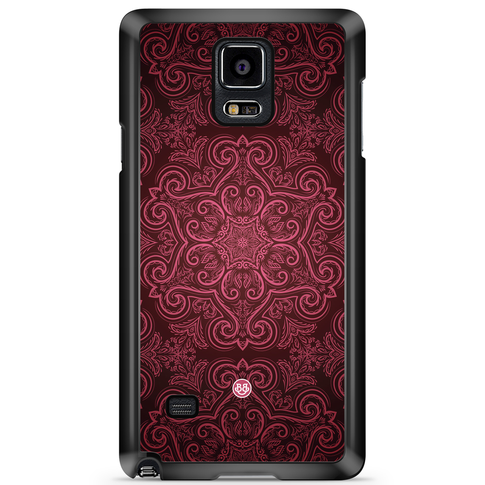 Samsung Galaxy Note 4 Case - Red Retro Pattern