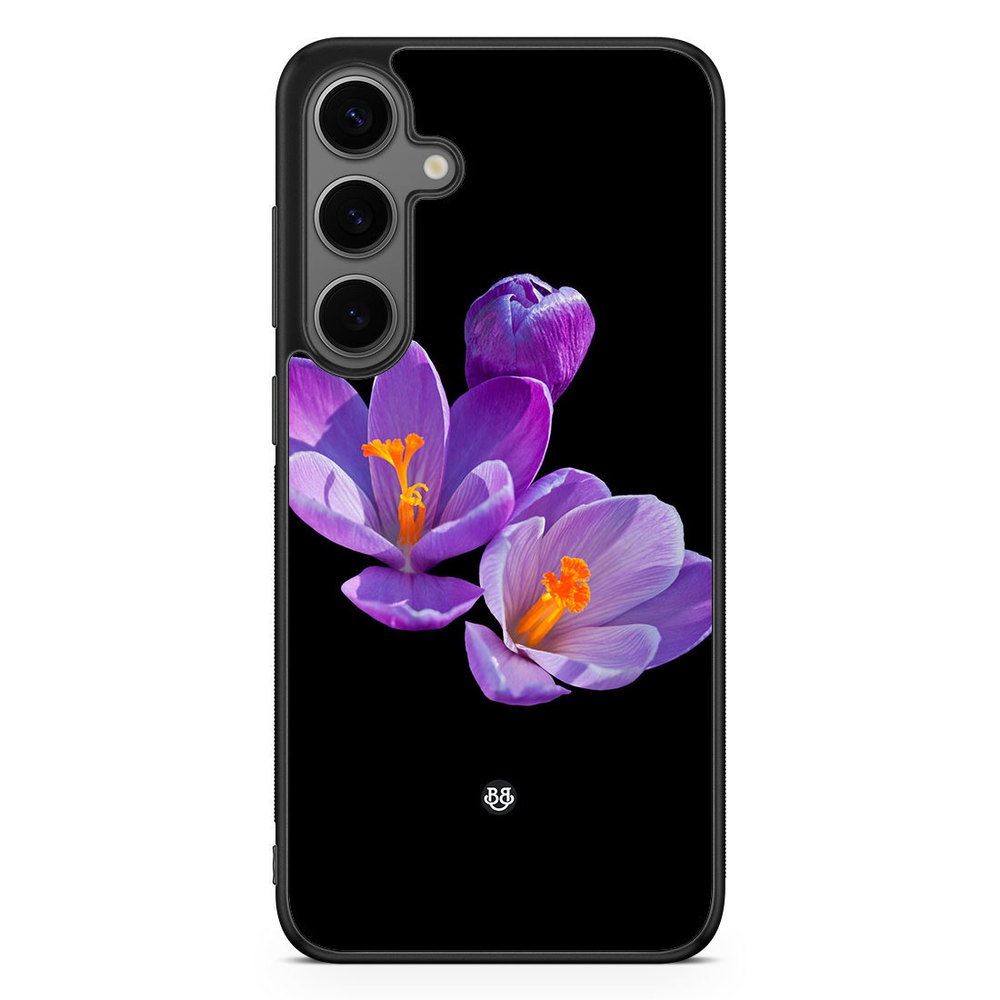 Samsung Galaxy S24 Plus Case - Purple Flowers