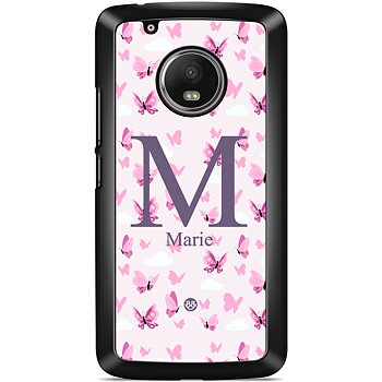 Moto G5 Case Custom - AWAKEN - Butterfly Pink