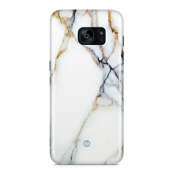 Samsung Galaxy S7 Edge Premium Skal - Golden Marble