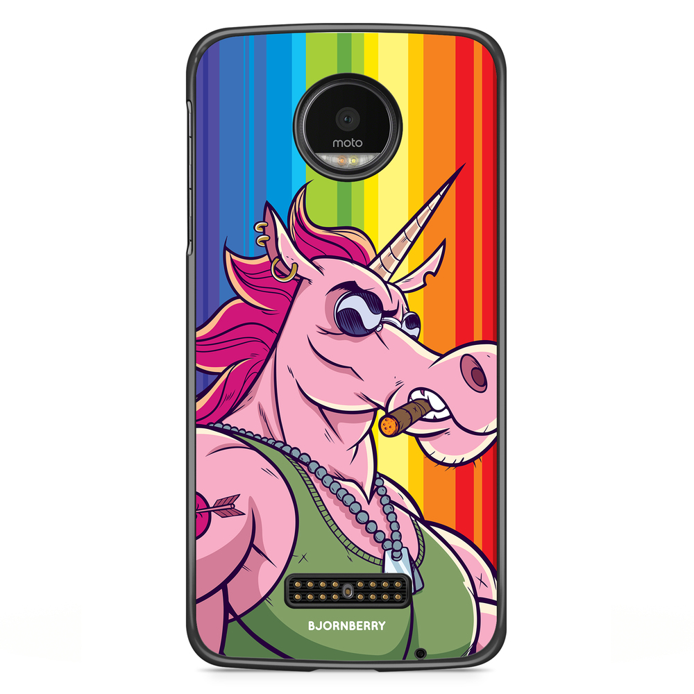 Motorola Moto Z Case - Muscle Unicorn