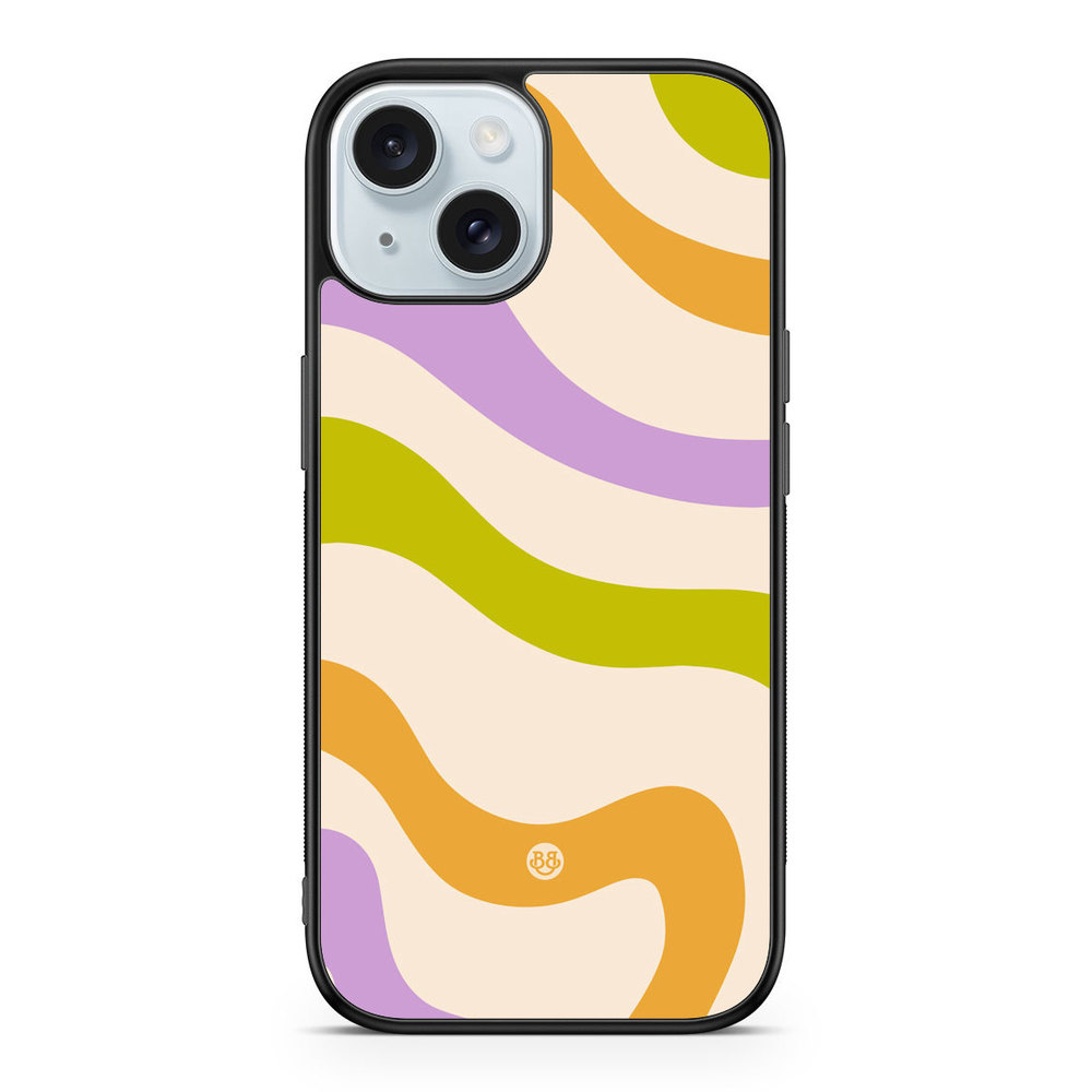 iPhone 15 Case - Green/Orange 70s