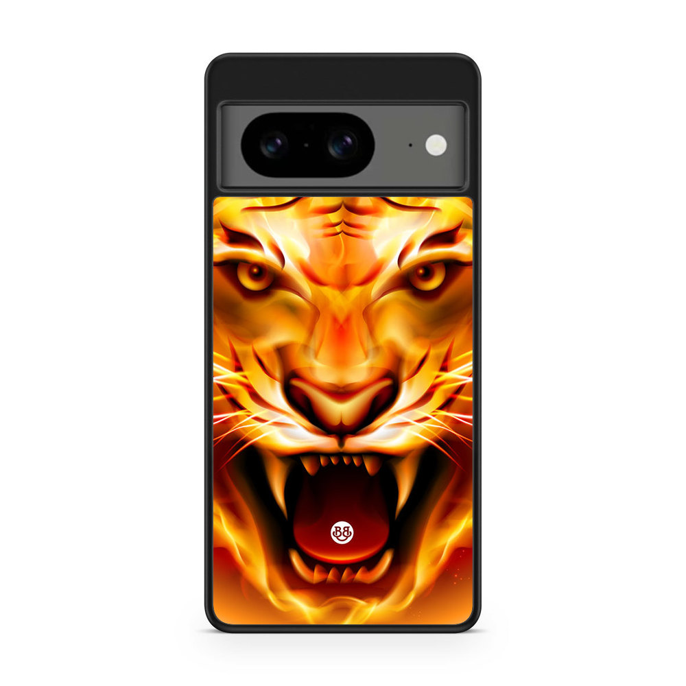 Google Pixel 8 Skal - Flames Tiger