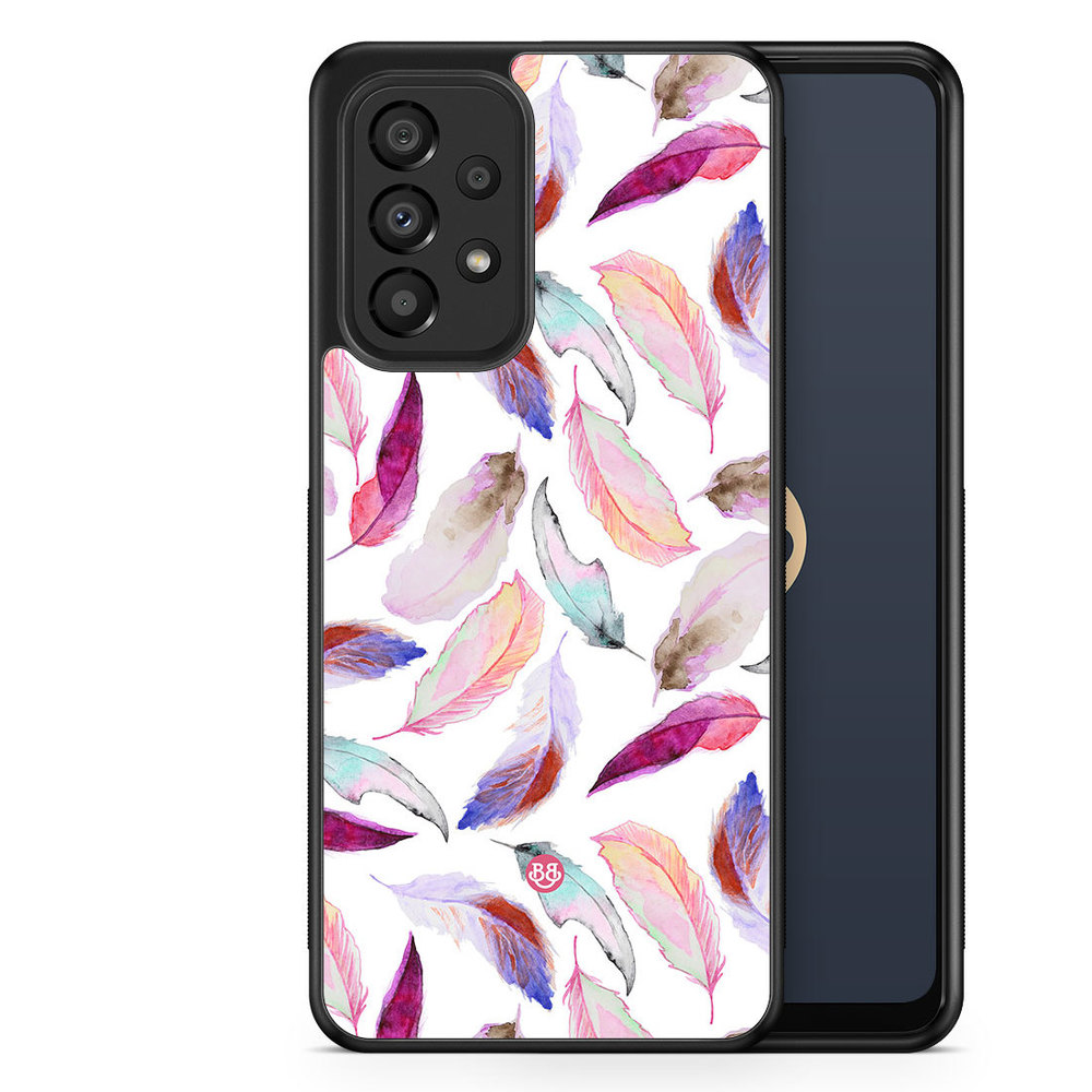 Samsung Galaxy A33 5G Case - Watercolor Feathers