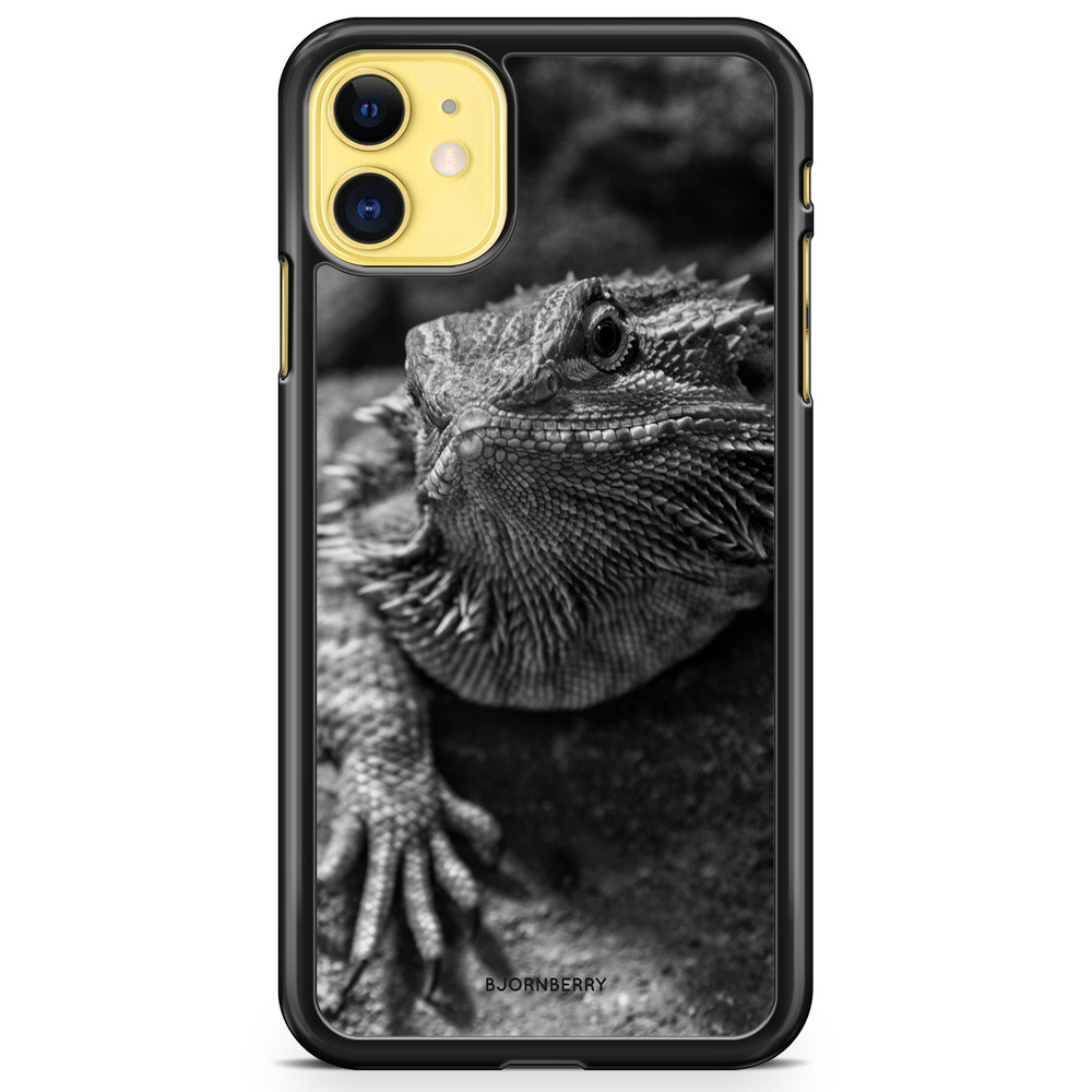 iPhone 11 Case - Black/White Lizard
