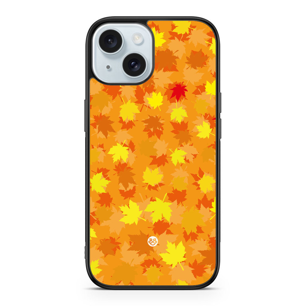 iPhone 15 Case - Orange leaves