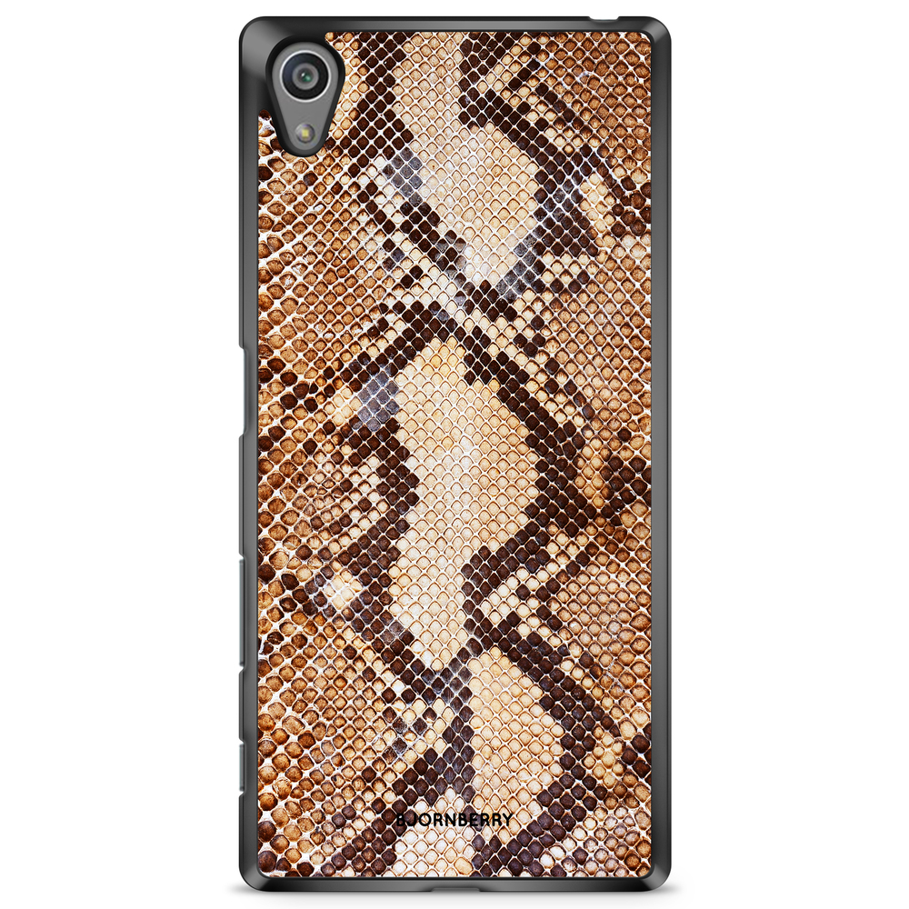 Sony Xperia Z5 Premium Case - Snakeskin Brown