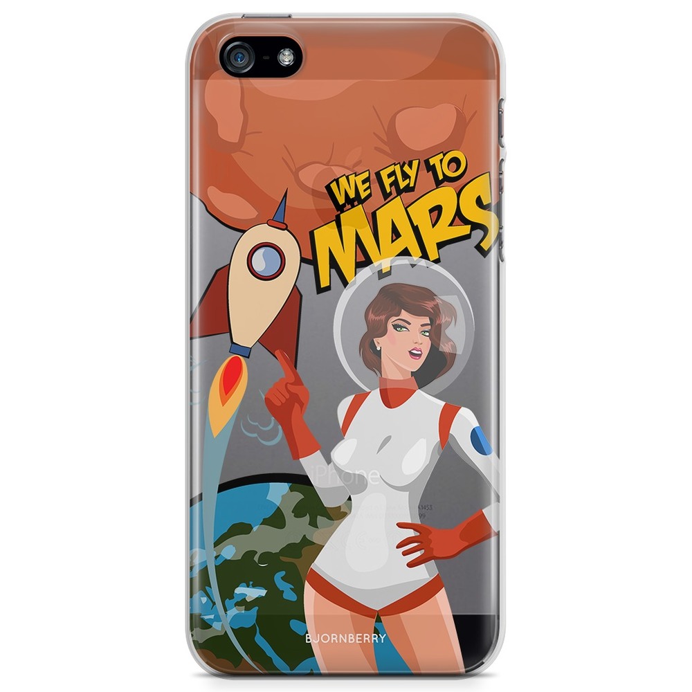 iPhone 5/5S/SE (2016) TPU Case - We Fly To Mars