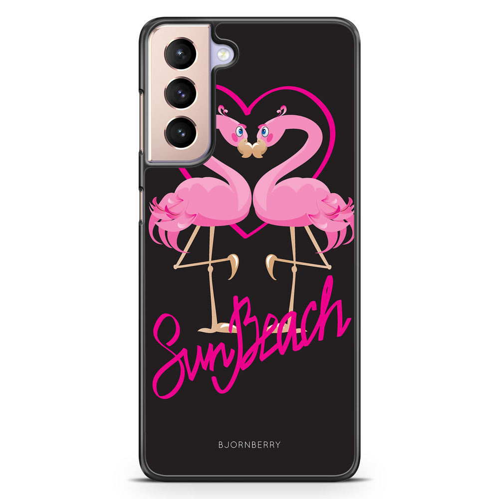 Samsung Galaxy S21 Case - Sun Beach Flamingo