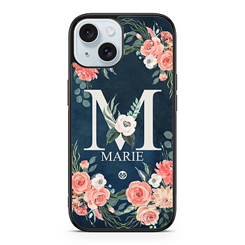 iPhone 15 Custom Skal - Monogram Namn