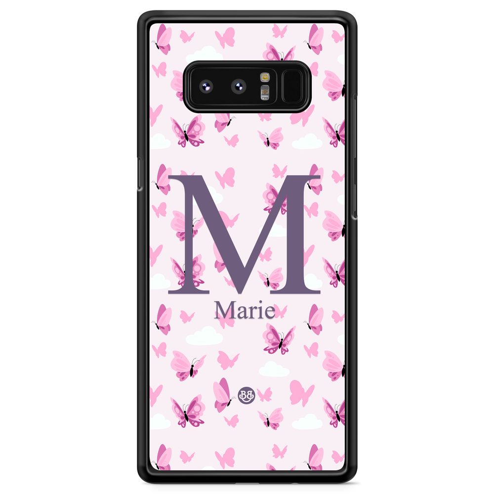 Samsung Galaxy Note 8 Case Custom - AWAKEN - Butterfly Pink