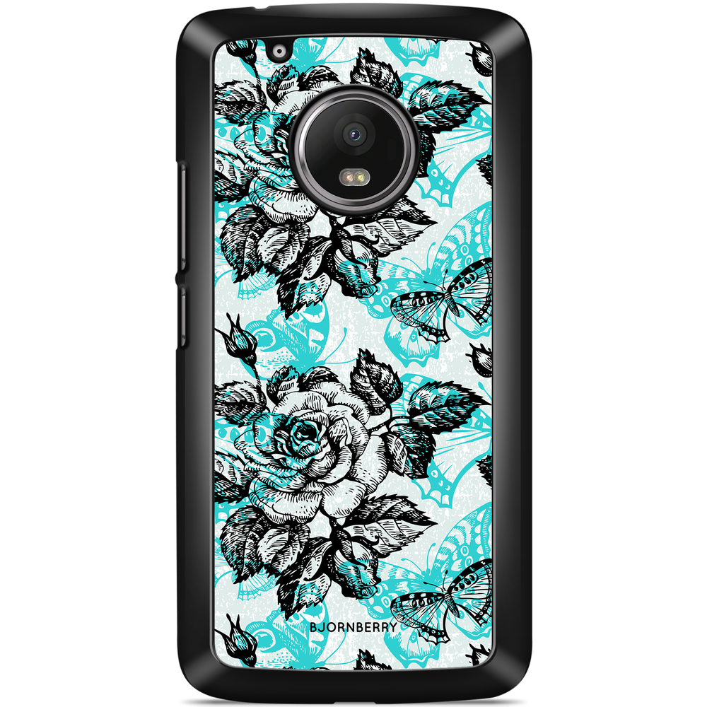 Moto G5 Plus Case - Roses & Butterflies