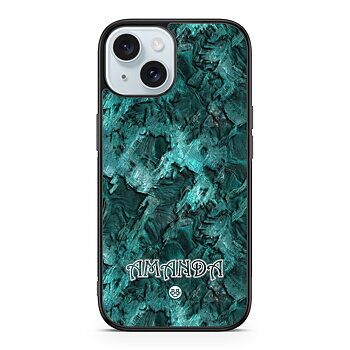 iPhone 15 Custom Case - Green Name