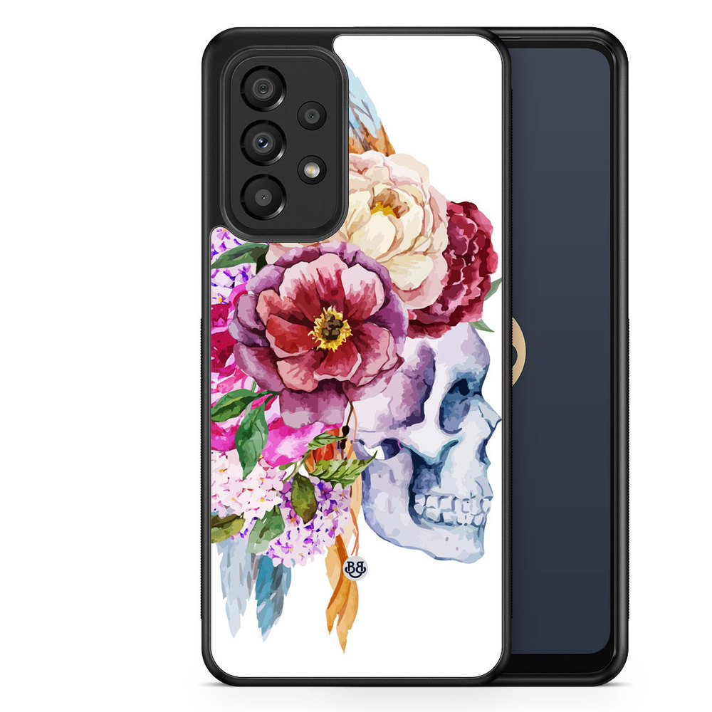 Samsung Galaxy A33 5G Case - Skull & Flowers