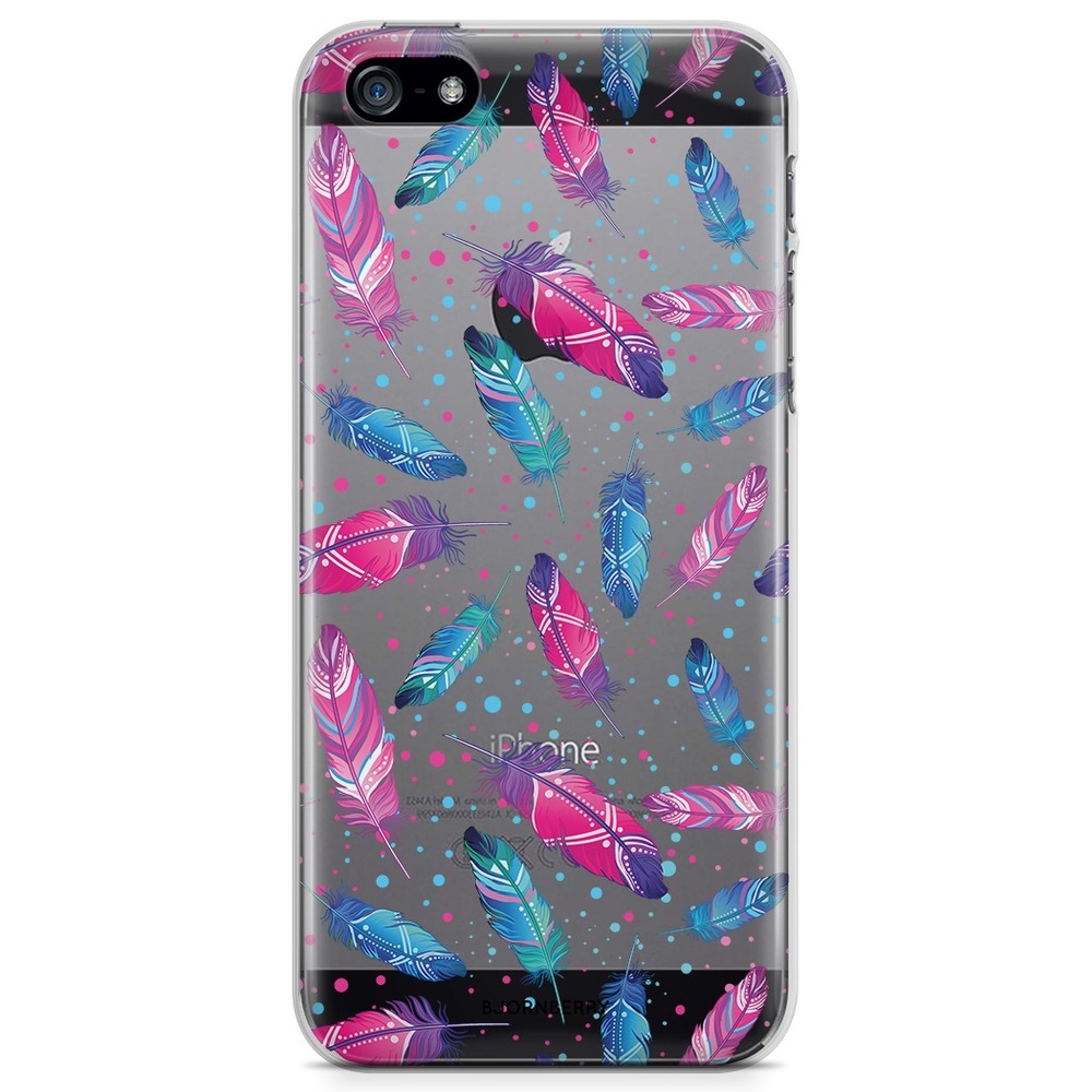 iPhone 5/5S/SE (2016) TPU Case - Feathers