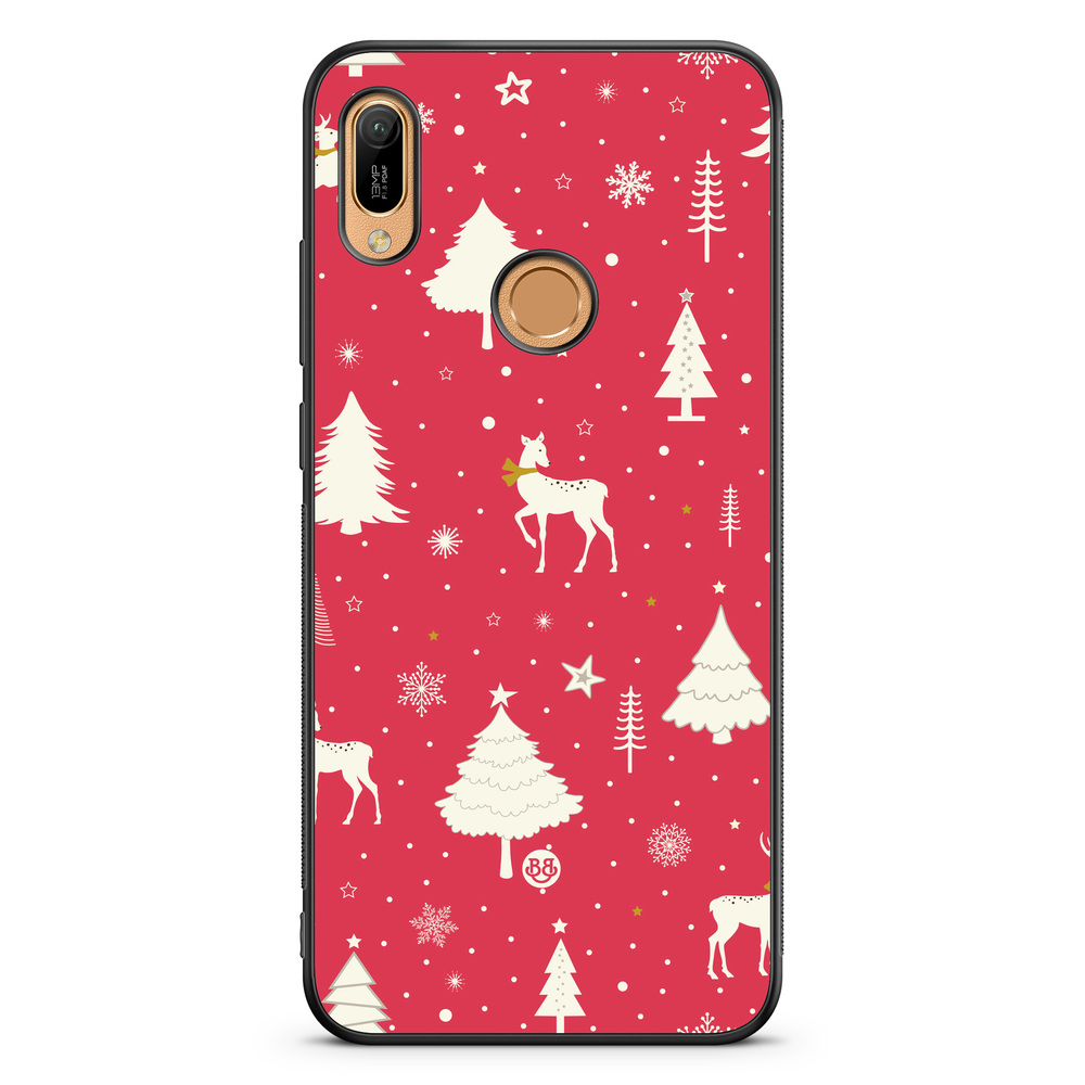 Huawei Y6 2019 Case - Red Christmas
