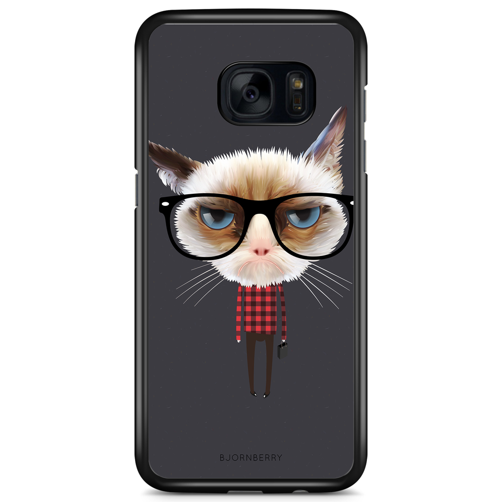 Samsung Galaxy S7 Case - Hipster Cat