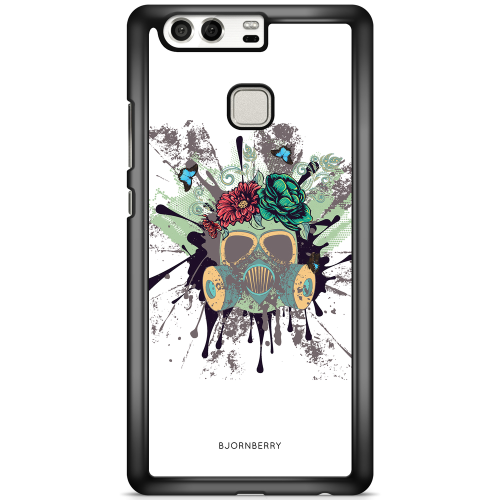 Huawei P9 Plus Case - Gas Mask Flowers