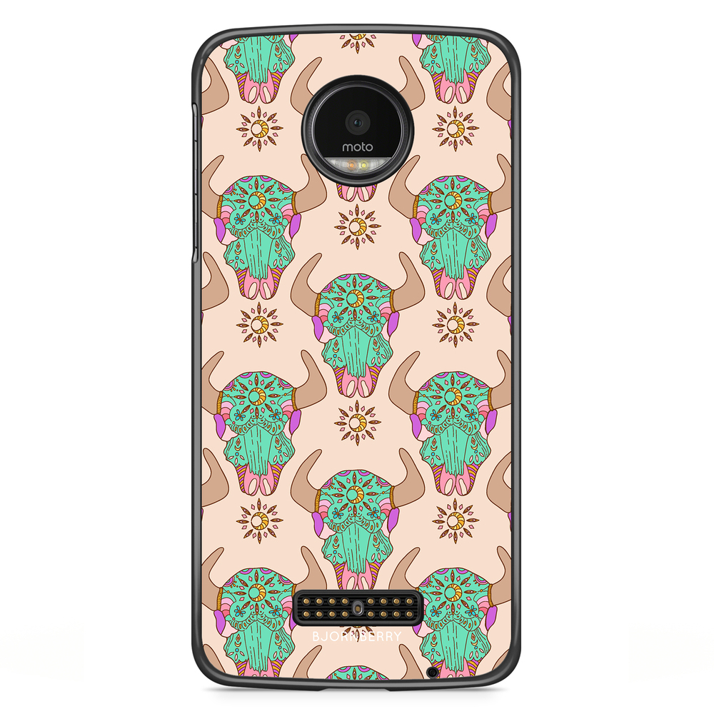 Motorola Moto Z Case - Beautiful Skulls