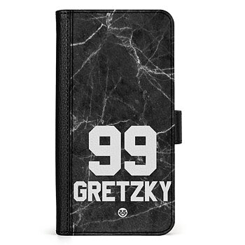 Google Pixel 8 Custom Wallet Case - Black Marmor Number