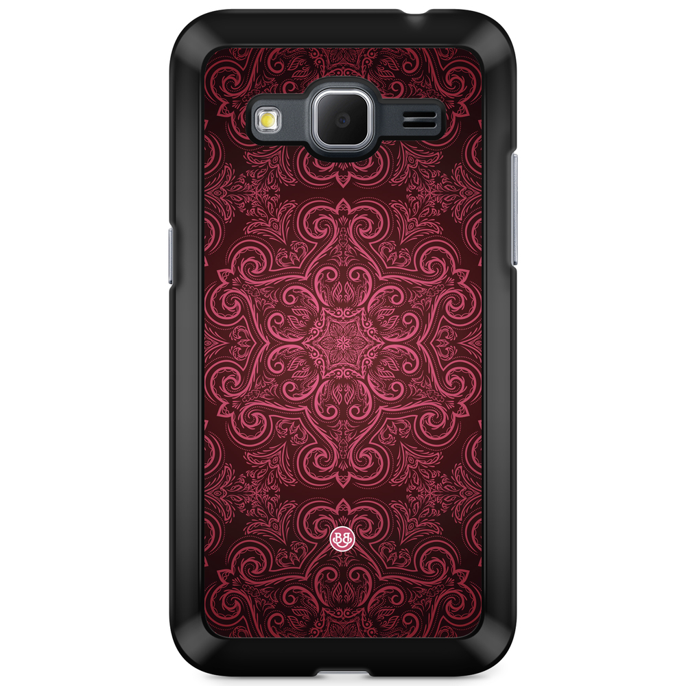 Samsung Galaxy Core Prime Case - Red Retro Pattern
