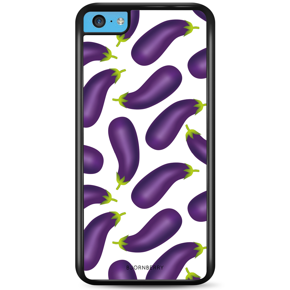 iPhone 5C Case - Eggplant Pattern