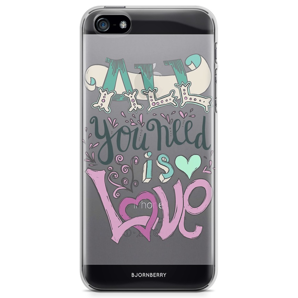 iPhone 5/5S/SE (2016) TPU Case - All You Need Is Love