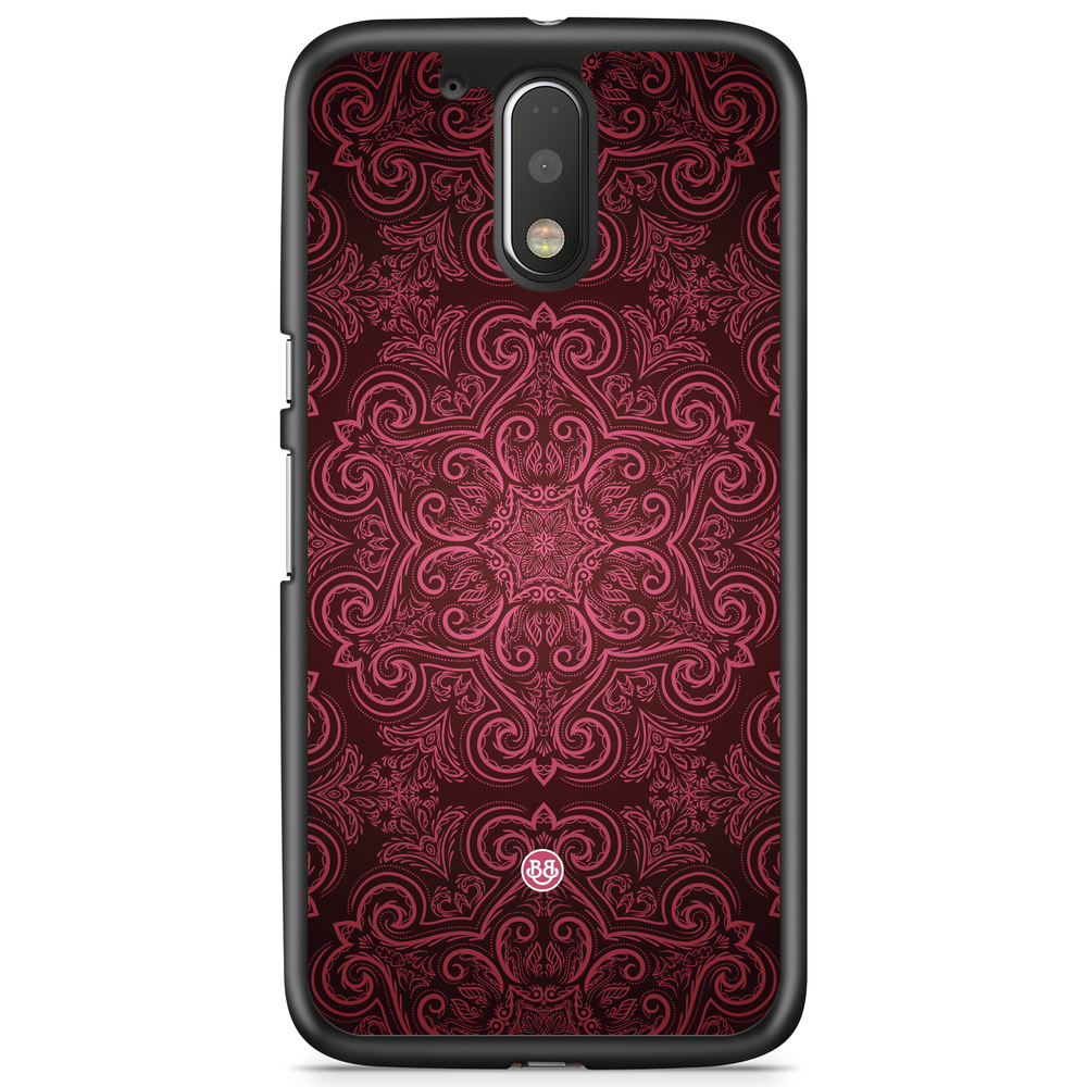 Moto G4/G4 Plus Case - Red Retro Pattern