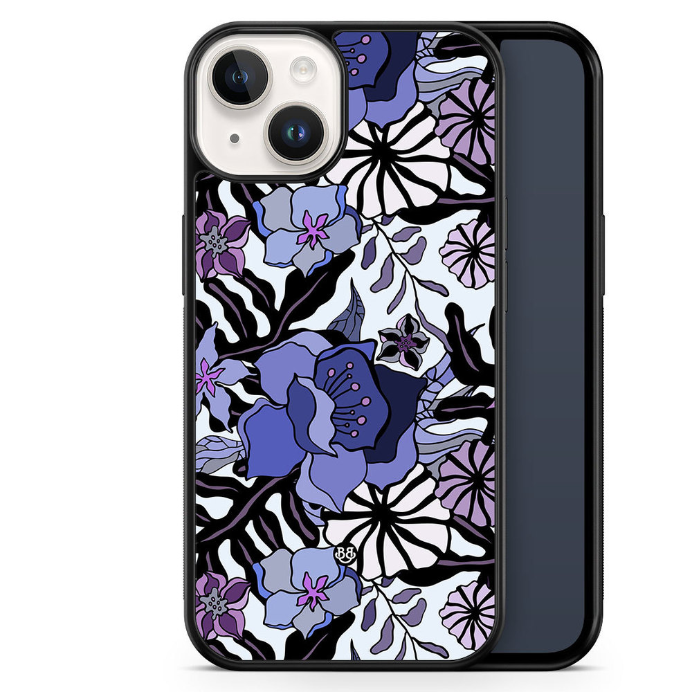 iPhone 14 Case - Purple Flowers
