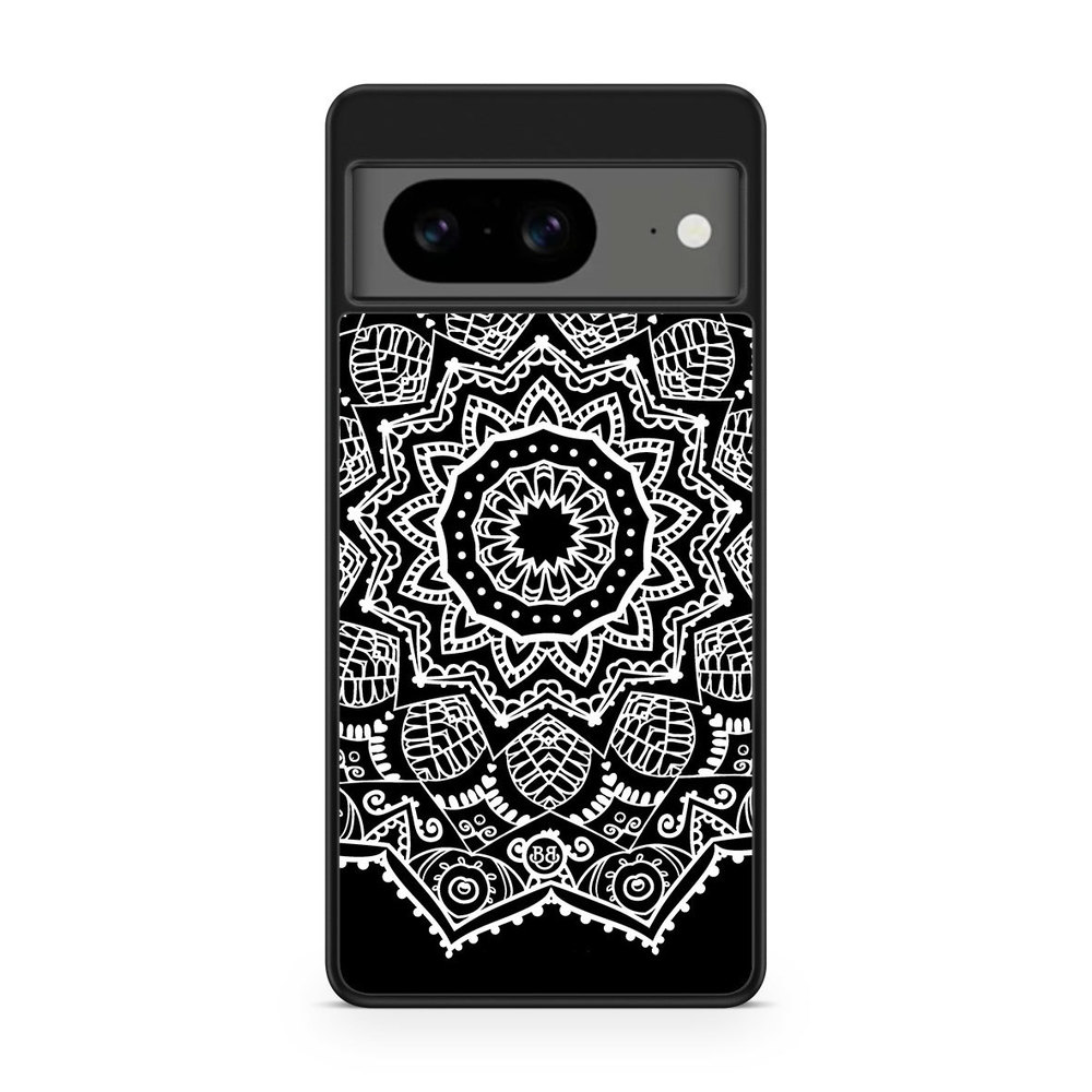Google Pixel 8 Case - White Mandala