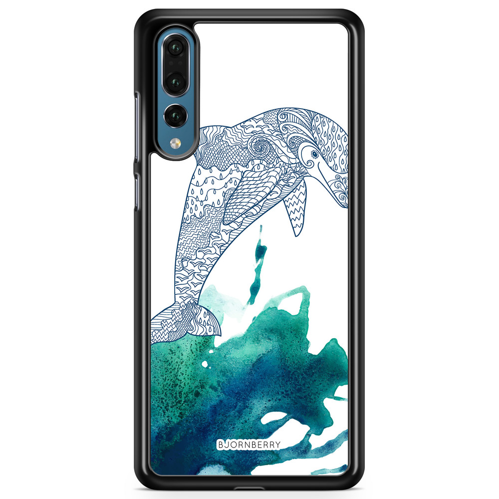 Huawei P20 Pro Case - Mandala Dolphine