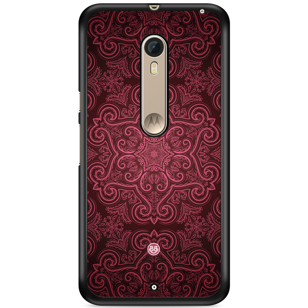 Moto X Style Case - Red Retro Pattern