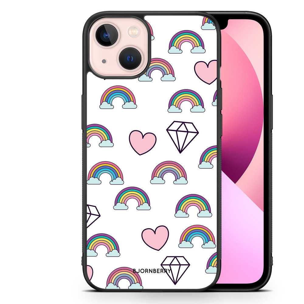 iPhone 13 Case - Rainbows & Diamonds