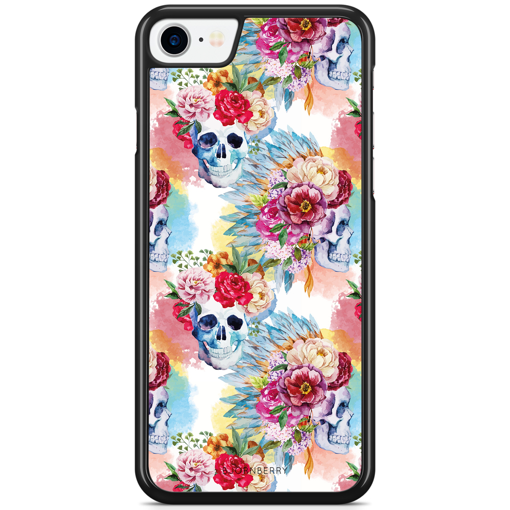 iPhone 7 Case - Skulls And Flowers