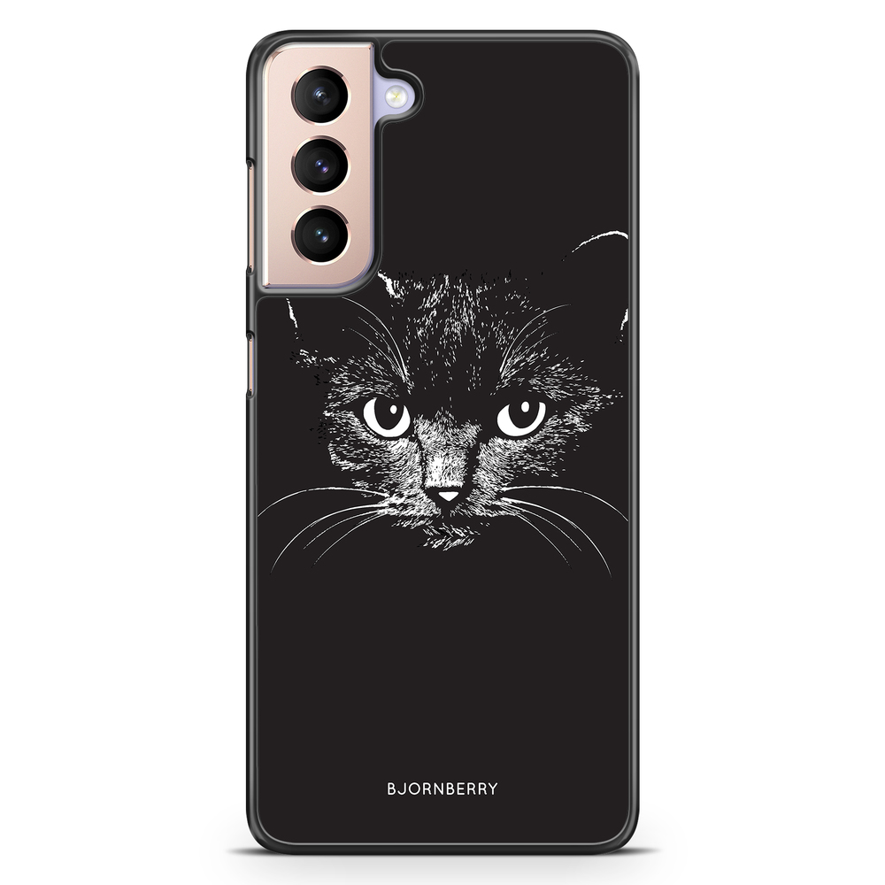 Samsung Galaxy S21 Case - Black/White Cat