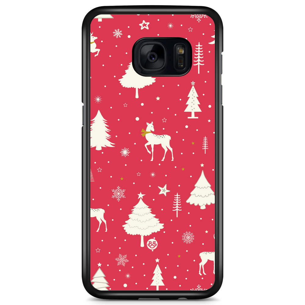 Samsung Galaxy S7 Case - Red Christmas