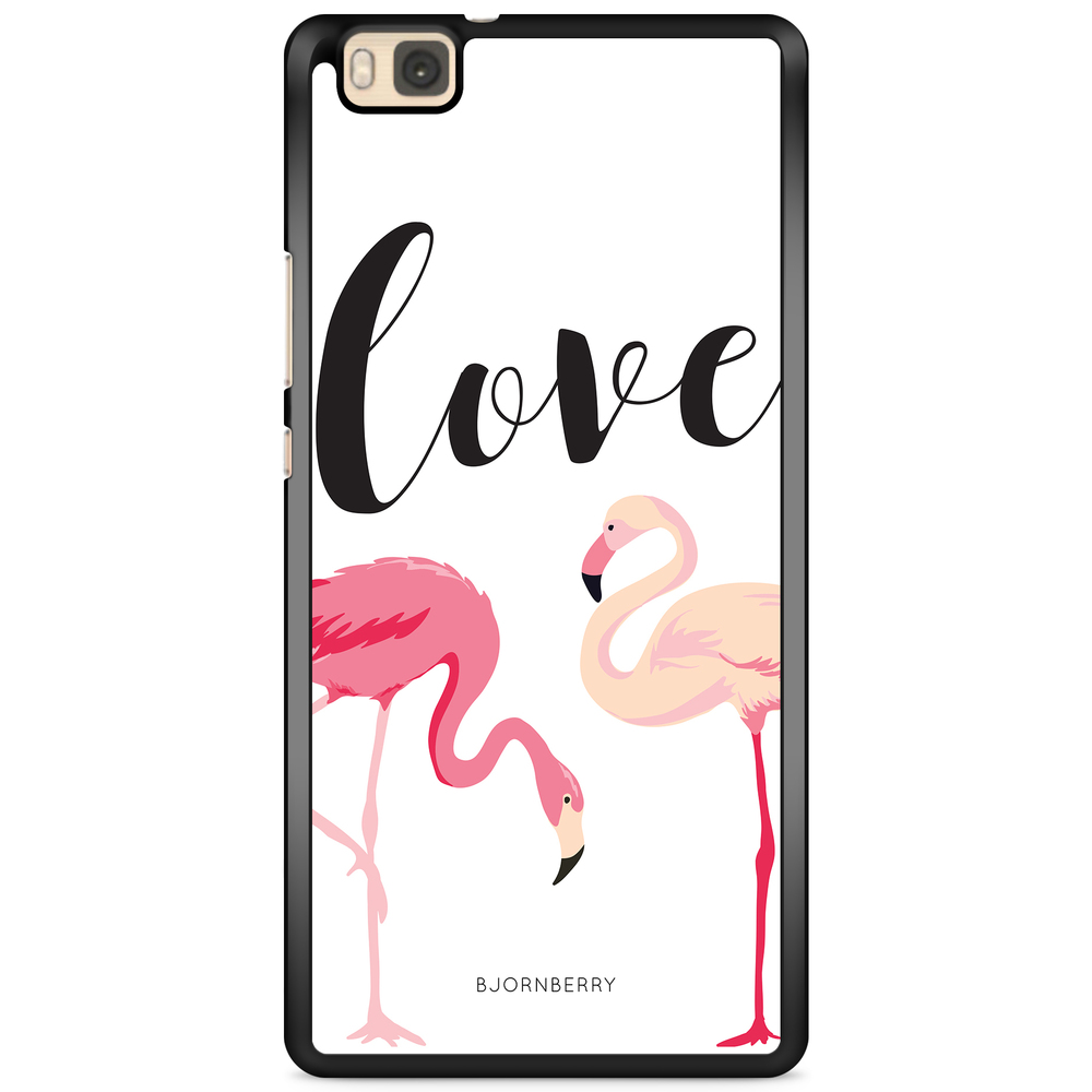 Huawei P8 Lite Case - Love Flamingo