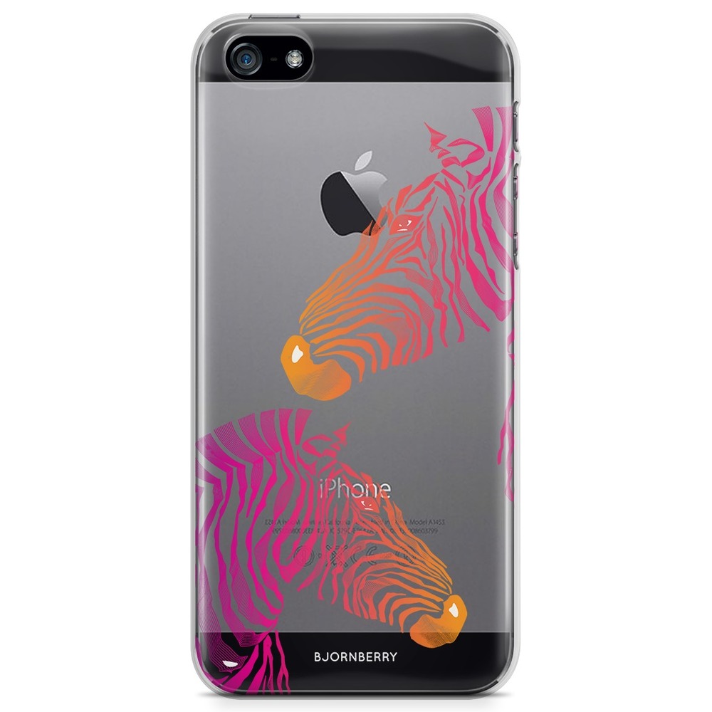 iPhone 5/5S/SE (2016) TPU Case - Pink Zebras