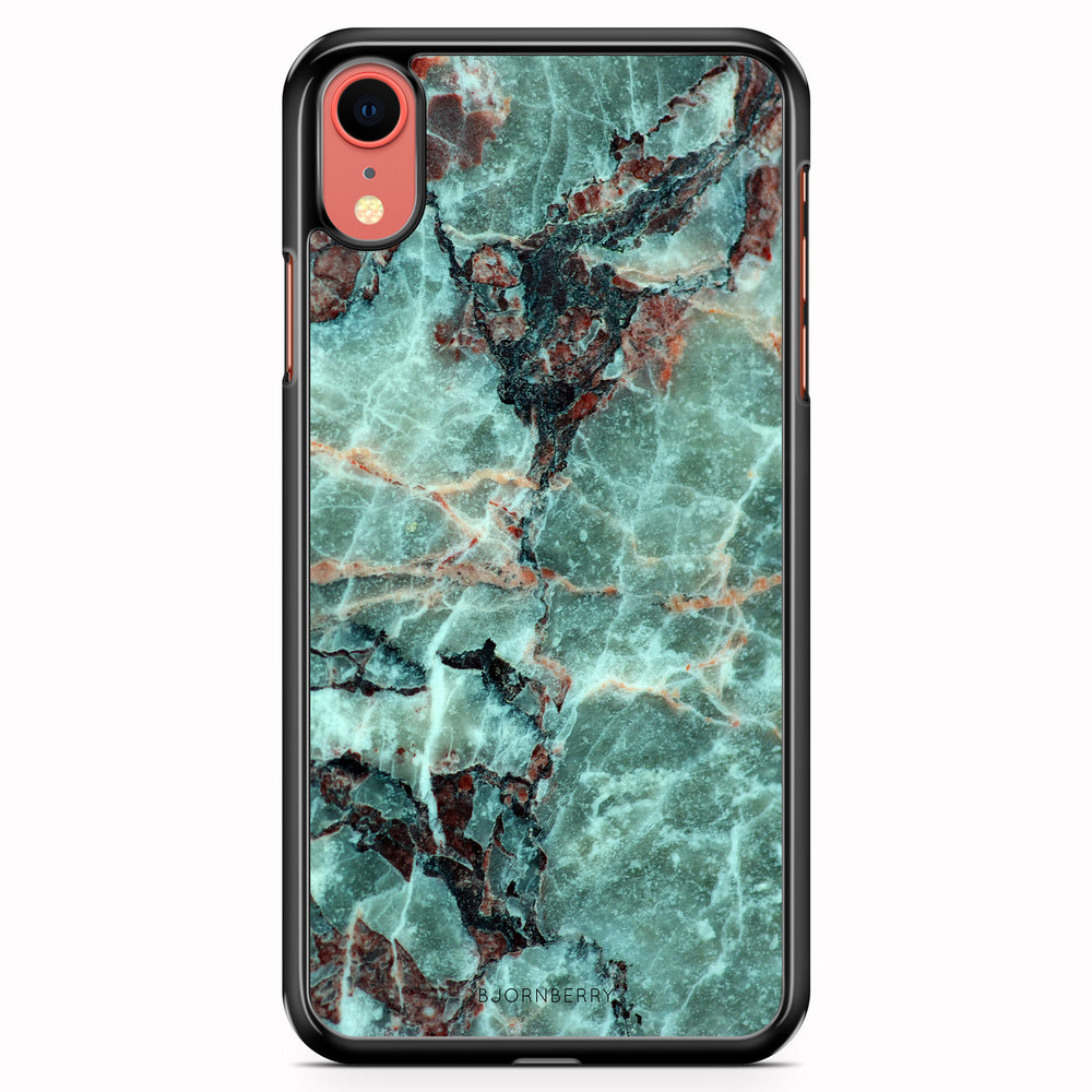 iPhone XR Case - Green Marble