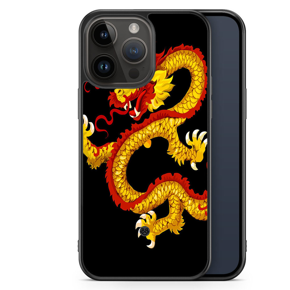 iPhone 14 Pro Max Case - Yellow Dragon