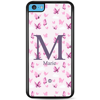 iPhone 5C Skal Custom - AWAKEN - Butterfly Pink