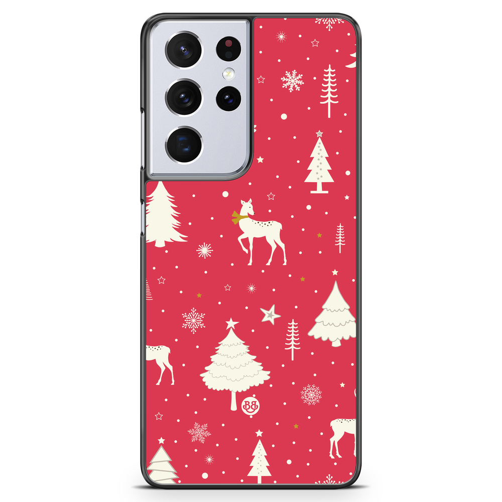 Samsung Galaxy S21 Ultra Case - Red Christmas