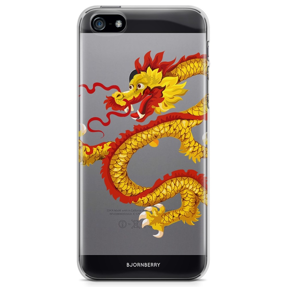 iPhone 5/5S/SE (2016) TPU Case - Yellow Drake