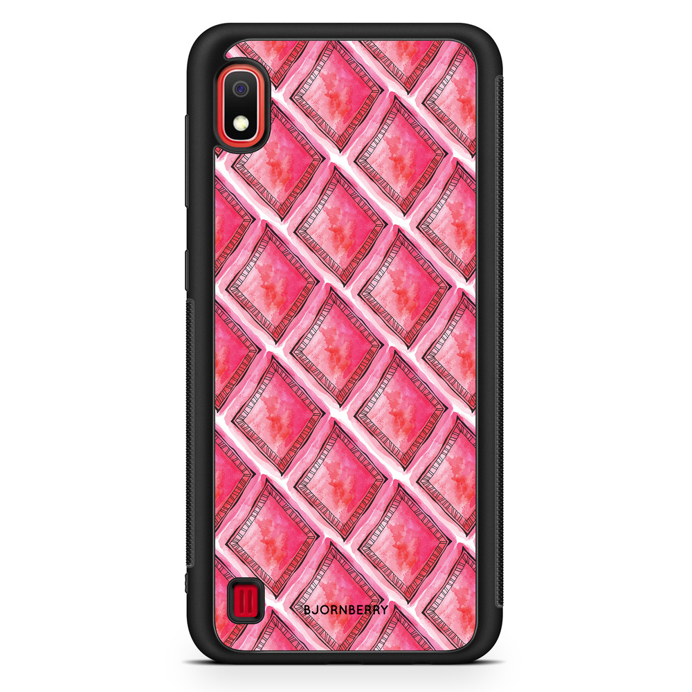 Samsung Galaxy A10 Case - Red Rhombus