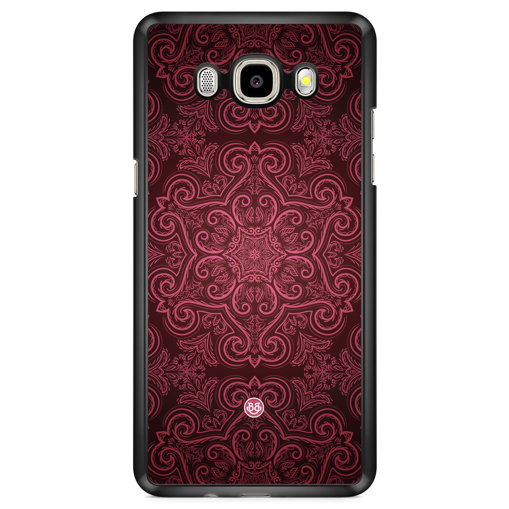 Samsung Galaxy J7 (2016) Case - Red Retro Pattern