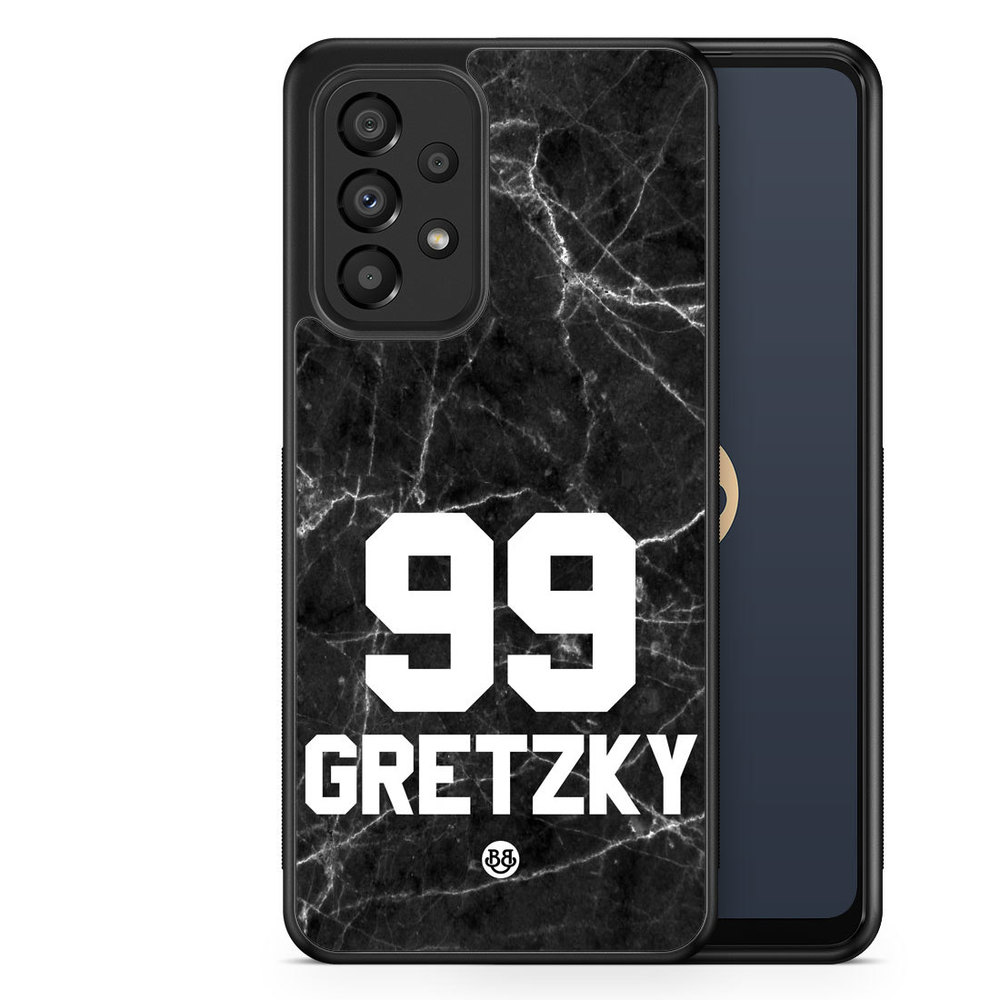Samsung Galaxy A33 5G Custom Case - Black Marmor Number