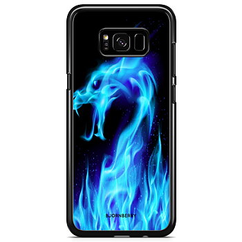Samsung Galaxy S8 Case - Blue Flames Dragon